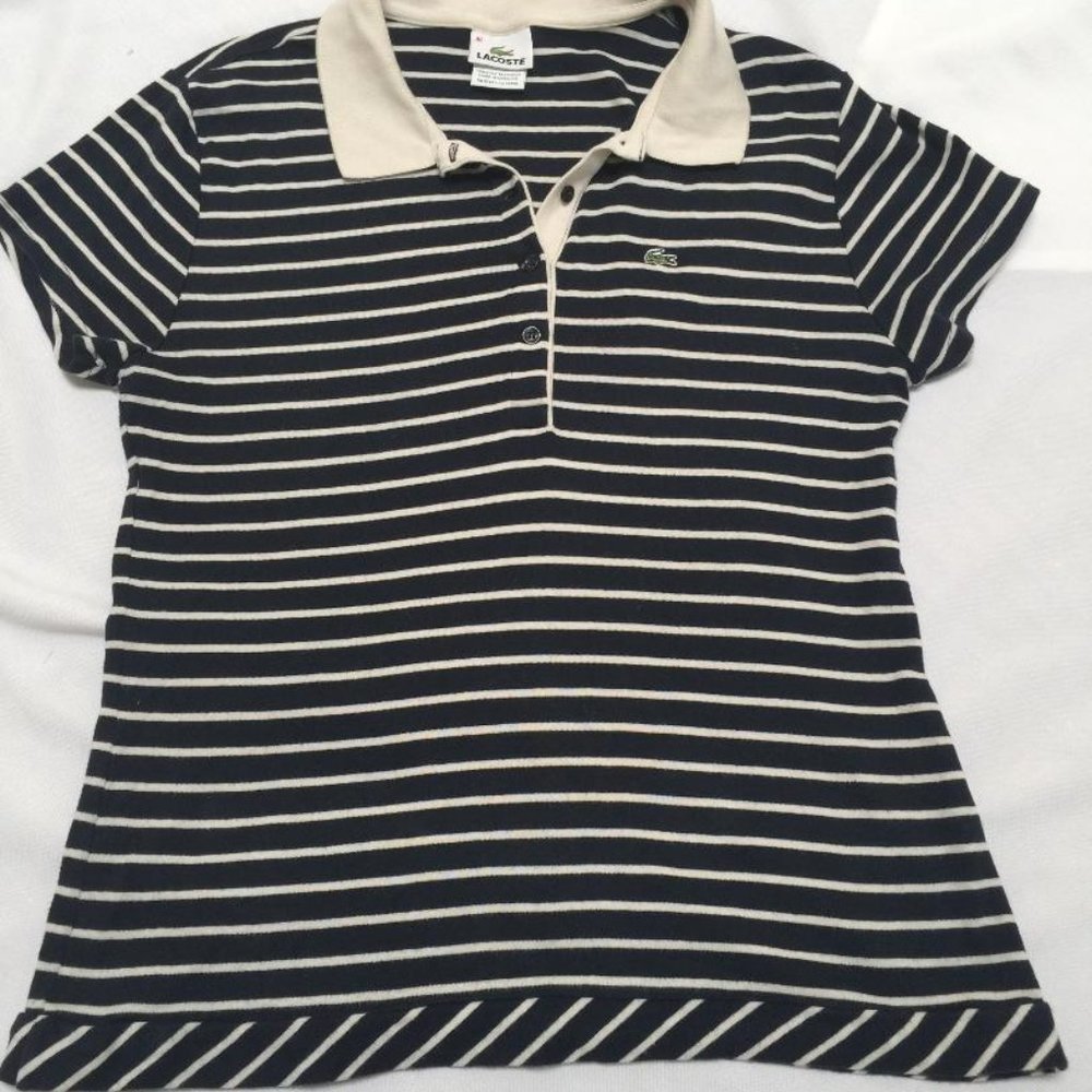 Lacoste -Short Sleeve Striped Polo